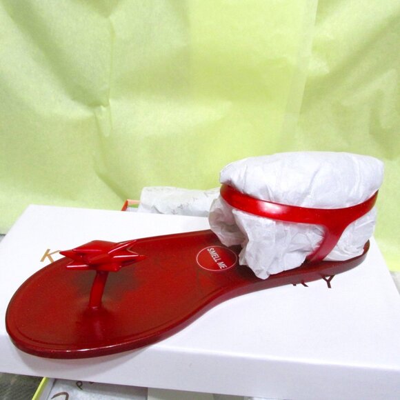 P9997-NIB Katy Perry True Red Bow Geli Sandals--SZ 7M - Picture 1 of 6